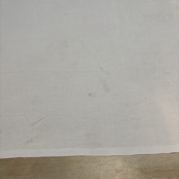 Vintage Hand Embroidered 'Ironing Day' Kitchen Tea Towel~Girl w/Iron ~30"x34" - Picture 7 of 8